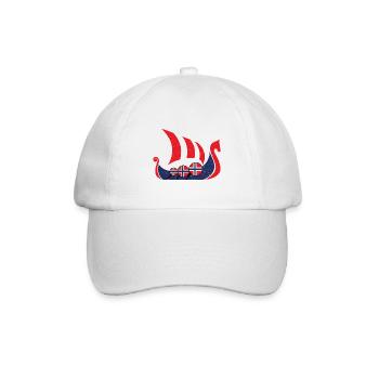 Navire Viking Norvège cadeau - Casquette classique - blanc/blanc - Devant