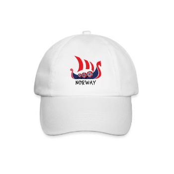 Navire Viking Norvège cadeau - Casquette classique - blanc/blanc - Devant
