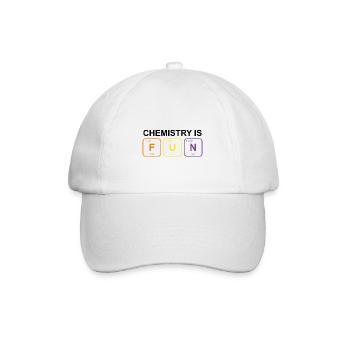Chemistry Fun Chemie Spruch Geschenk - Baseballkappe - Weiß/Weiß - Vorne