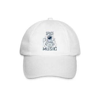 Space Music Gift - Baseball Cap - white/white - Front
