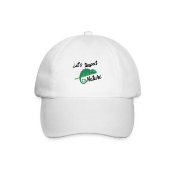 Protection de l'environnement amoureux de la nature disent cadeau - Casquette classique - blanc/blanc - Devant