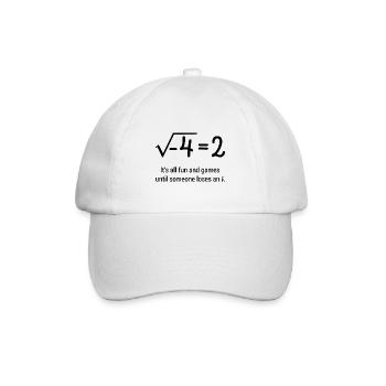 Math Math Say Student Gift - Baseball Cap - white/white - Front