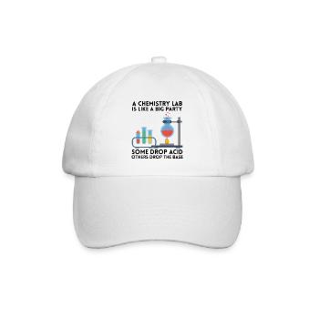 Laboratoire de chimie disant cadeau - Casquette classique - blanc/blanc - Devant