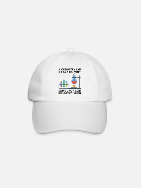Laboratoire de chimie disant cadeau - Casquette classique - blanc/blanc