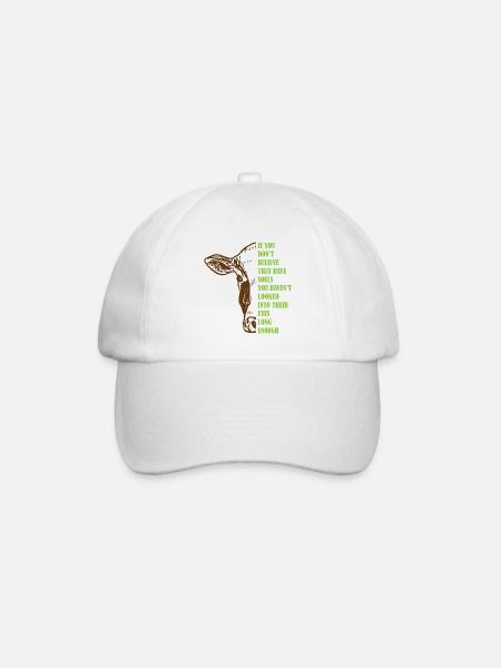Cadeau végétalien des droits des animaux - Casquette classique - blanc/blanc