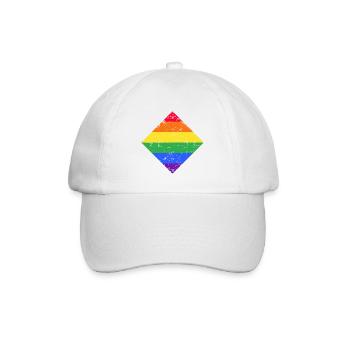 lgbt bunt Geschenk - Baseballkappe - Weiß/Weiß - Vorne