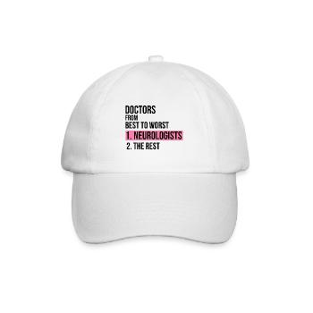 Doctors from best to worst neurologists gift - Baseball Cap - white/white - Front