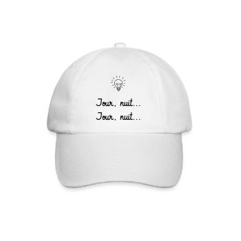 Jour, nuit, jour, nuit... Les Visiteurs - Culte - Casquette classique - blanc/blanc - Devant