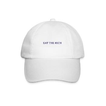 Mangez le riche socialisme anti-capitalisme - Casquette classique - blanc/blanc - Devant