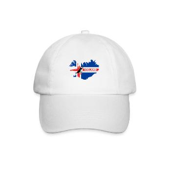 Icelandic flag Iceland Puffin Atlantic Puffin - Baseball Cap - white/white - Front
