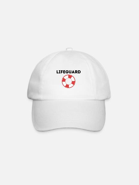 Lifeguard Bademeister Küstenwache Baywatch - Baseballkappe - Weiß/Weiß