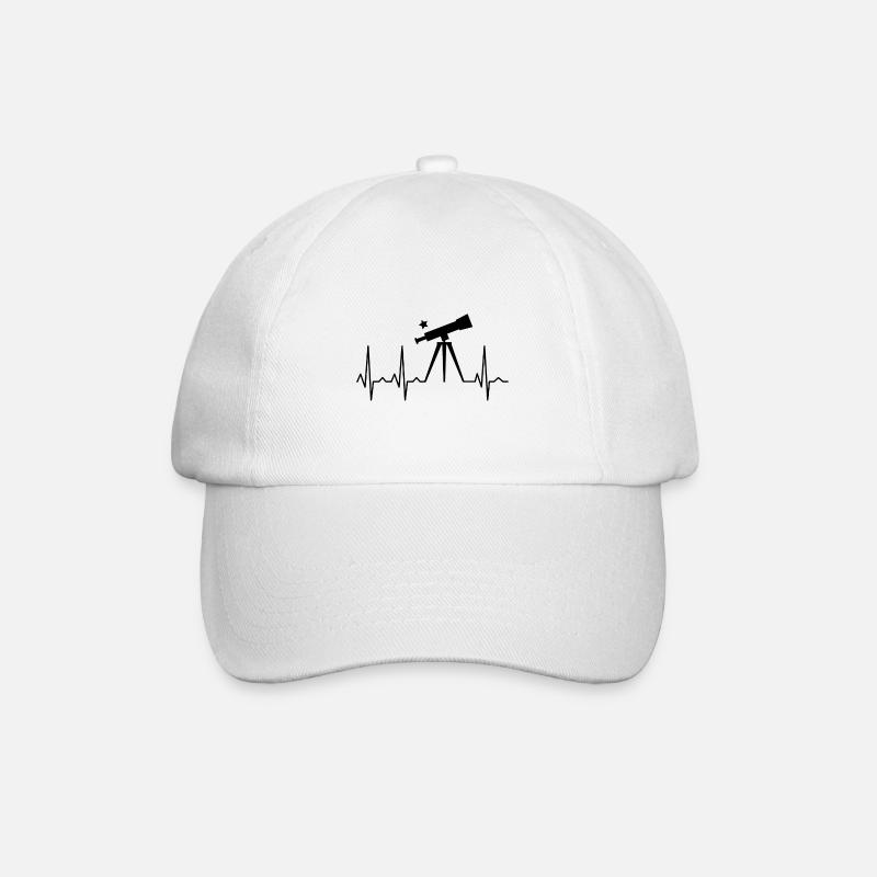 Pulse cardiogramme cosmos astronomie fusée spatiale - Casquette classique - blanc/blanc