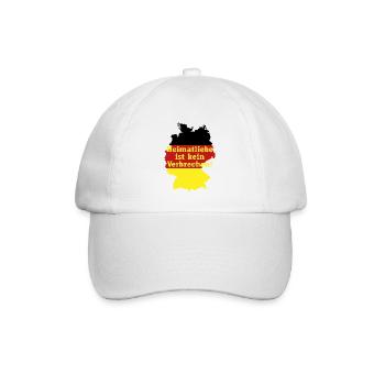 Heimatliebe ist kein Verbrechen Deutschland - Baseballkappe - Weiß/Weiß - Vorne