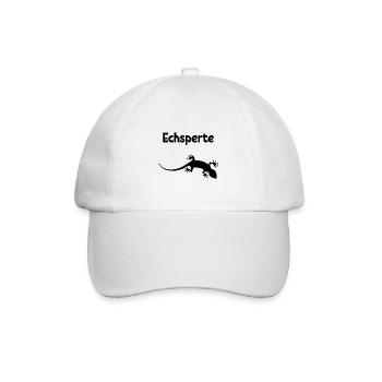 Echsperte Geschenk Spruch Reptilien Eidechse - Baseballkappe - Weiß/Weiß - Vorne