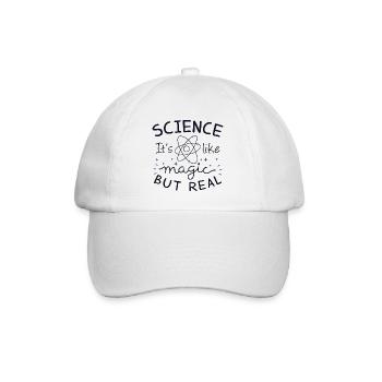 La science c'est comme magique mais réel - Casquette classique - blanc/blanc - Devant