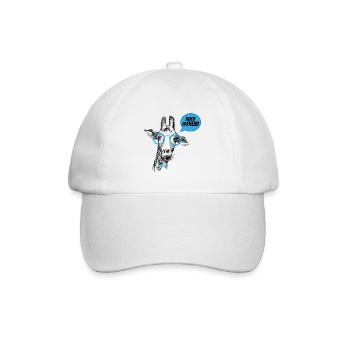 Hoch ErFREUD Lustige Giraffe Psychologen Sprüche - Baseballkappe - Weiß/Weiß - Vorne