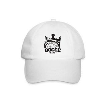 Le roi de la pétanque dit la boule de pétanque avec Jack Bocci Game - Casquette classique - blanc/blanc - Devant