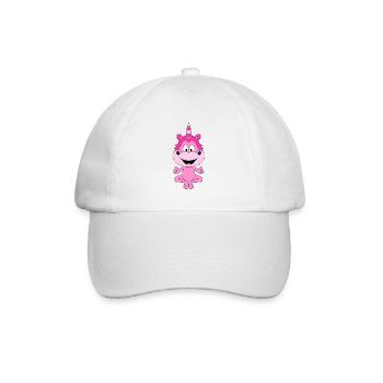 EINHORN - UNICORN - PILATES - YOGA - FUN - Baseballkappe - Weiß/Weiß - Vorne
