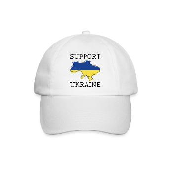 Support Ukraine - Baseball Cap - white/white - Front