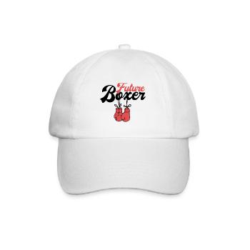 Nachwuchs Future Boxer Boxen Baby Kind für Junge - Baseballkappe - Weiß/Weiß - Vorne