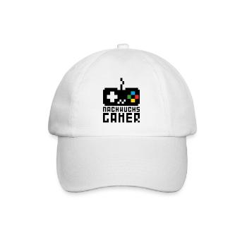 Nachwuchs Gamer Gaming für Baby Jungen Kinder - Baseballkappe - Weiß/Weiß - Vorne