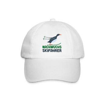 Nachwuchs Skifahrer Baby Ski Skifahren Jungen - Baseballkappe - Weiß/Weiß - Vorne