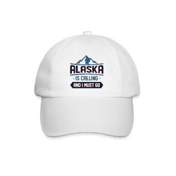 L’Alaska appelle et je dois y aller - Casquette classique - blanc/blanc - Devant