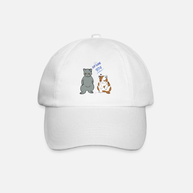 Cat gang 974 - Casquette classique - blanc/blanc