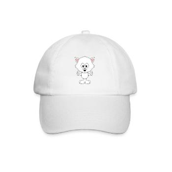 KATZE - LIKE - LIKEN - MÖGEN - TIER - KIND - BABY - Baseballkappe - Weiß/Weiß - Vorne