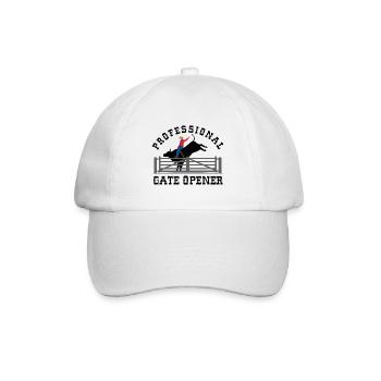 Professional Gate Opener - Baseball Cap - white/white - Front