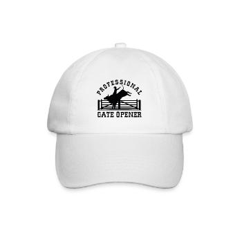 Professional Gate Opener - Baseball Cap - white/white - Front