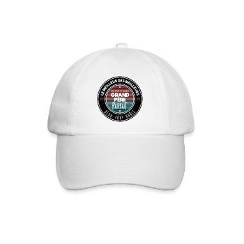 Le véritable grand père parfait - Casquette classique - blanc/blanc - Devant