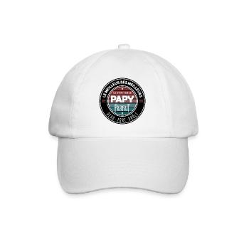 Le véritable papy parfait - Casquette classique - blanc/blanc - Devant