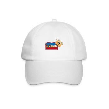 SCHAF - SHEEP - MÖHREN - GEMÜSE - ESSEN - SOFA - Baseballkappe - Weiß/Weiß - Vorne
