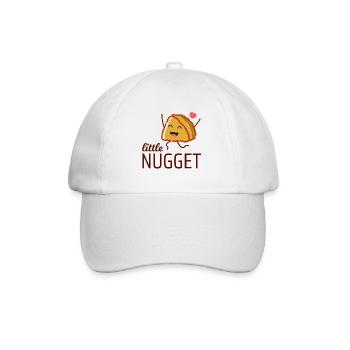Little Chicken Nugget Fast Food Funny Saying - Baseball Cap - white/white - Front