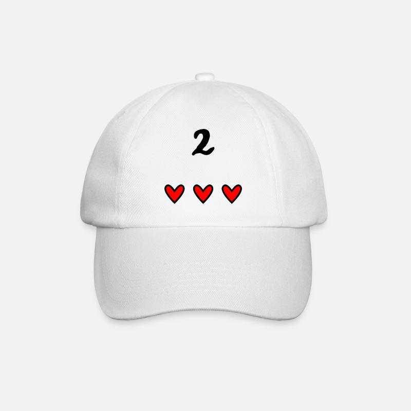 2 ANS. 2e ANNIVERSAIRE. ANNIVERSAIRE 2 ANS.2 - Casquette classique - blanc/blanc