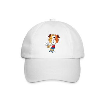 VOLLEYBALL - SPORT - MEERSCHWEINCHEN - TIER - Baseballkappe - Weiß/Weiß - Vorne