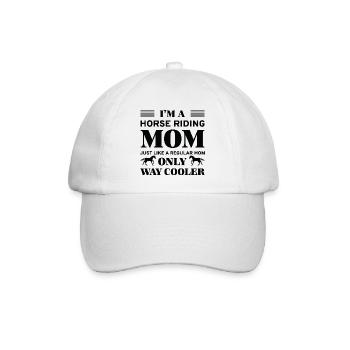 I’m A Horse Riding Mom - Baseball Cap - white/white - Front