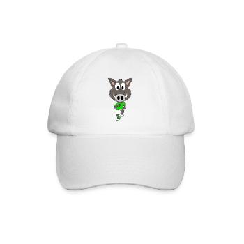 WILDSCHWEIN - JOGGEN - SPORT - TIER - KIND - BABY - Baseballkappe - Weiß/Weiß - Vorne