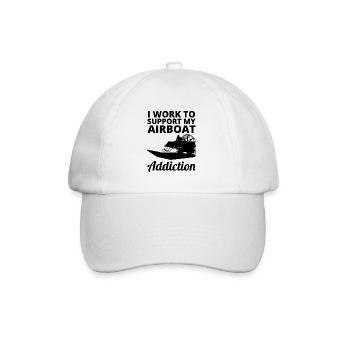 Airboat Fanboat Airboating Planeboat Bateau de marais - Casquette classique - blanc/blanc - Devant