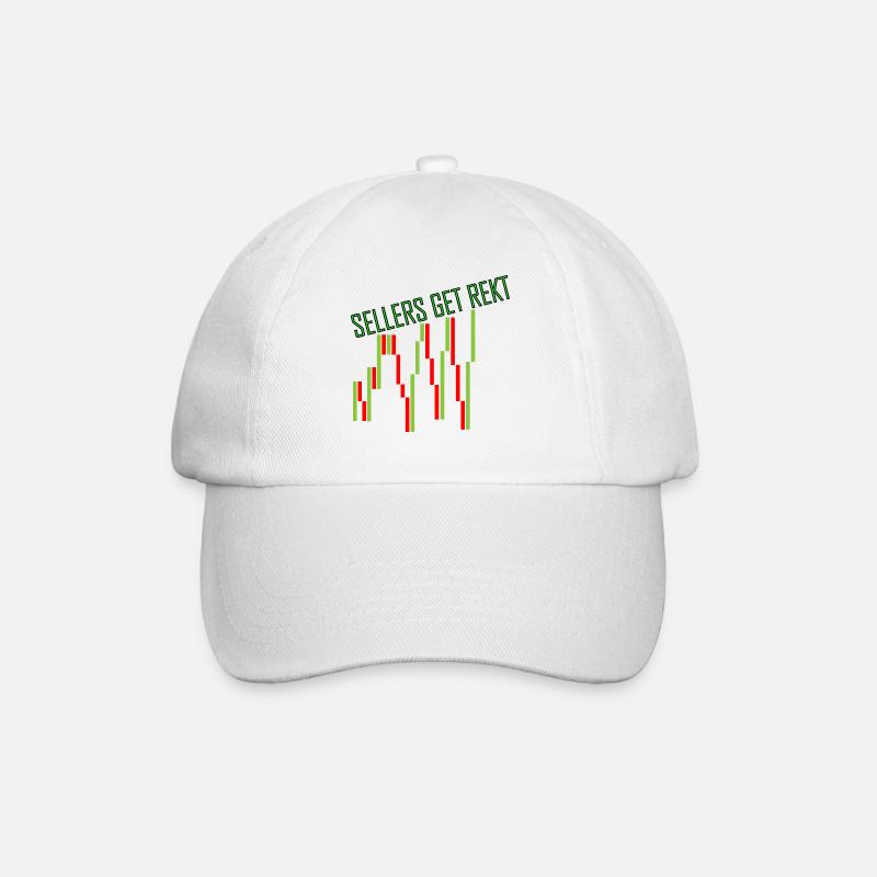 Sellers Get Rekt - Baseballkappe - Weiß/Weiß