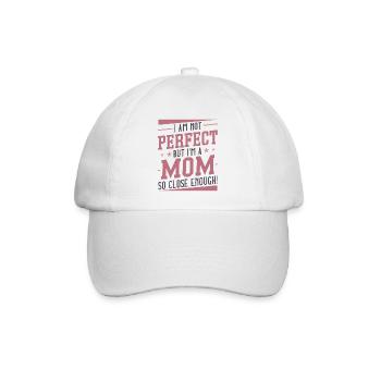 Je ne suis pas parfaite mais je suis une maman si proche - Casquette classique - blanc/blanc - Devant