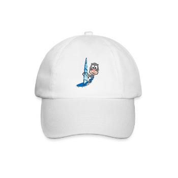 WINDSURFEN - MAULWURF - WINDSURFER - WASSERSPORT - Baseballkappe - Weiß/Weiß - Vorne