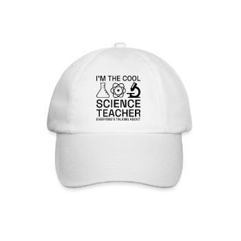 Je suis le professeur de sciences cool - Casquette classique - blanc/blanc - Devant
