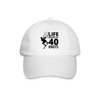 Kitesurfing Kiteboarding Kiteboarder Kitesurf - Baseball Cap - white/white - Front