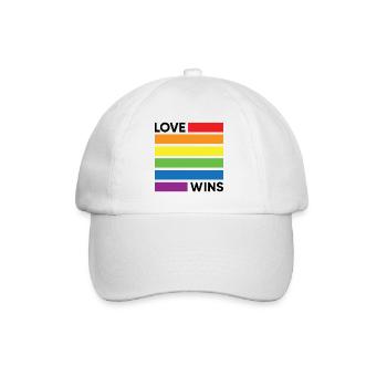 L’amour gagne - Casquette classique - blanc/blanc - Devant