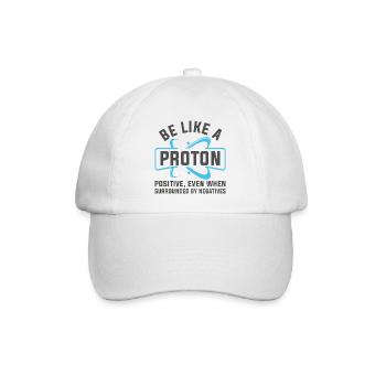 Soyez comme un proton - Casquette classique - blanc/blanc - Devant