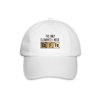 The Only Elements I Need - Baseball Cap - white/white - Front