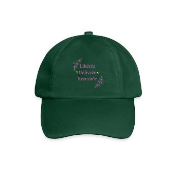 Libérée Délivrée Retraitée - Casquette classique - vert bouteille - Devant