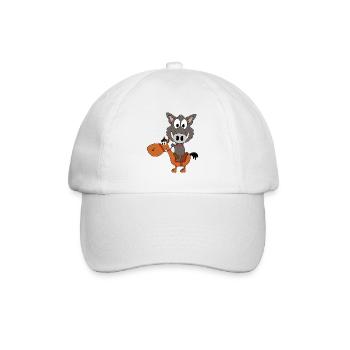 WILDSCHWEIN - PFERD - REITEN - TIERISCH - Baseballkappe - Weiß/Weiß - Vorne